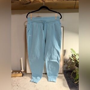 NWOT Under Armour Women’s Light Blue Jogger Sweatpants with Drawstring